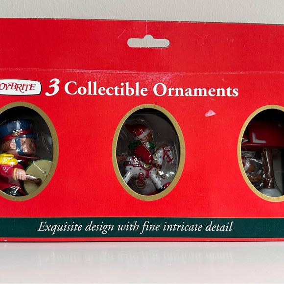 New Vintage Joy Brite 3 Collectible Ornaments Exquisite Design Fine Details - Picture 5 of 5